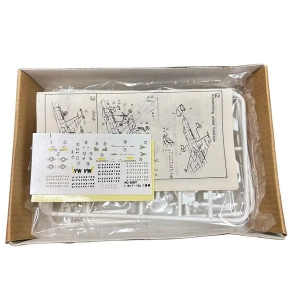 Vintage FA-18 Hornet 1/144 Scale Model Kit Unassembled Sealed Parts No 02207⁠